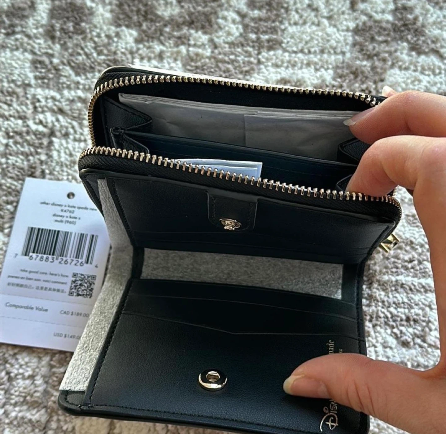 Coach Black Leather Wallet - photo 3