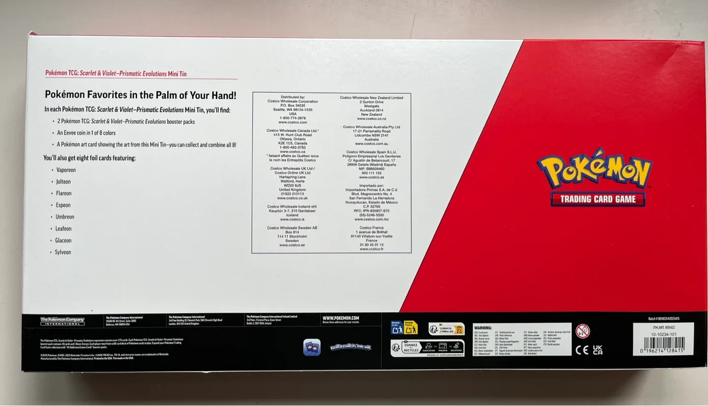 Pokemon Prismatic Evolutions Tin & Promo Set (NEW) image indicator(2)