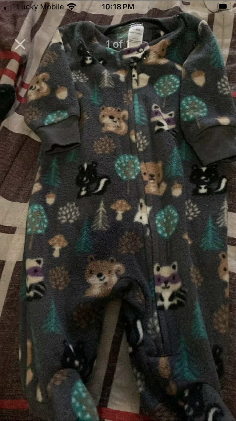 Carter's 0-3M Fleece Sleeper thumbnail