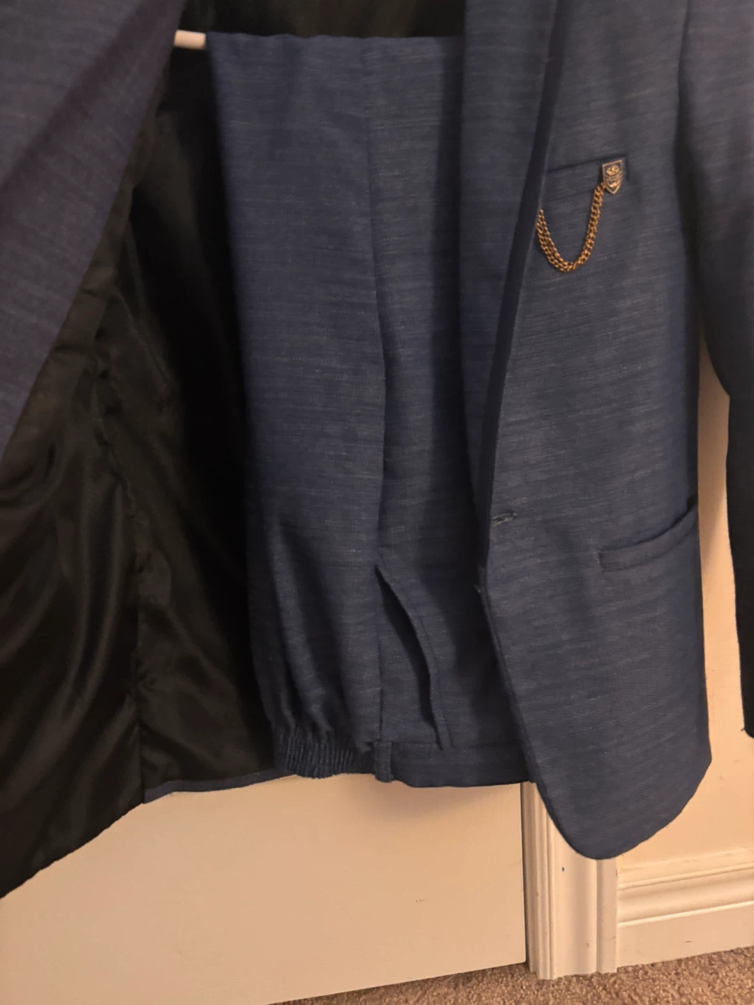 Boys' Blue Suit - Size Unknown - photo 2