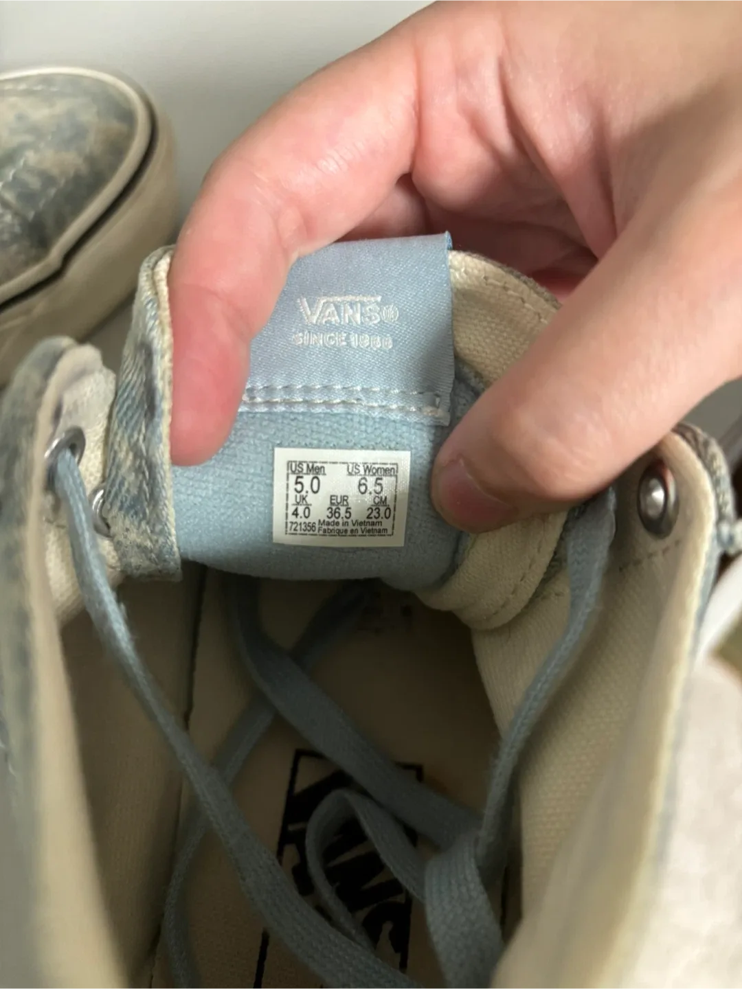 Vans Sk8-Hi Denim High Top - US Women's 6.5 image indicator(4)