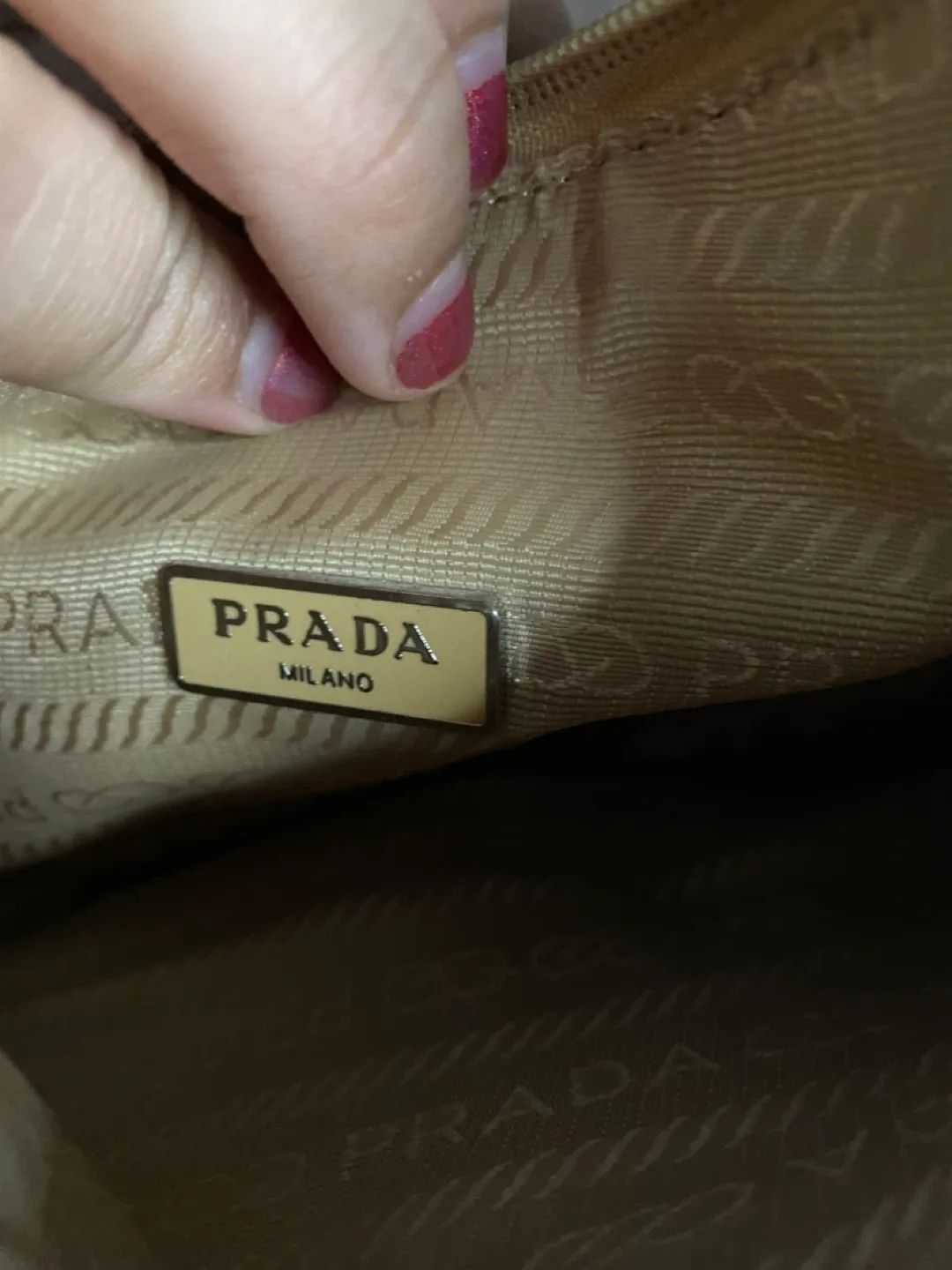 Prada Milano Beige Handbag image indicator(5)