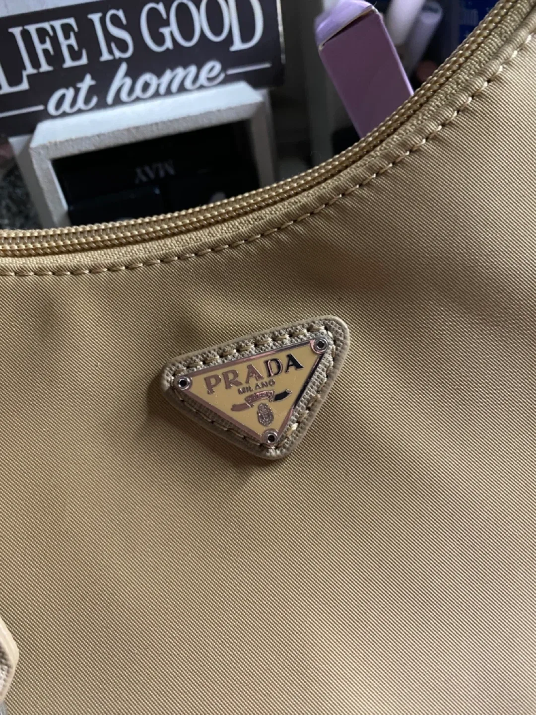 Prada Milano Beige Handbag image indicator(3)