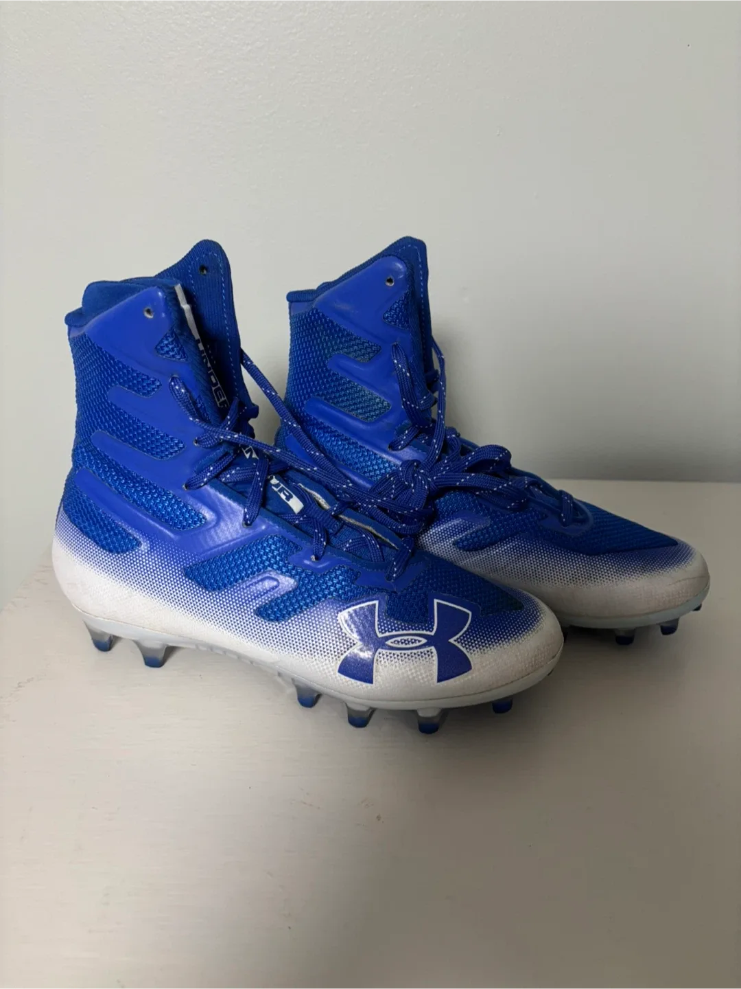 Under Armour Football/Lacrosse Cleats - Blue & White image indicator(2)