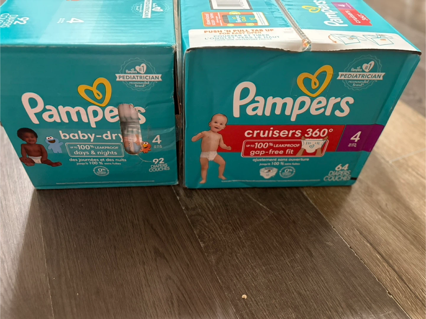 Pampers Baby-Dry & Cruisers Size 4 Diapers