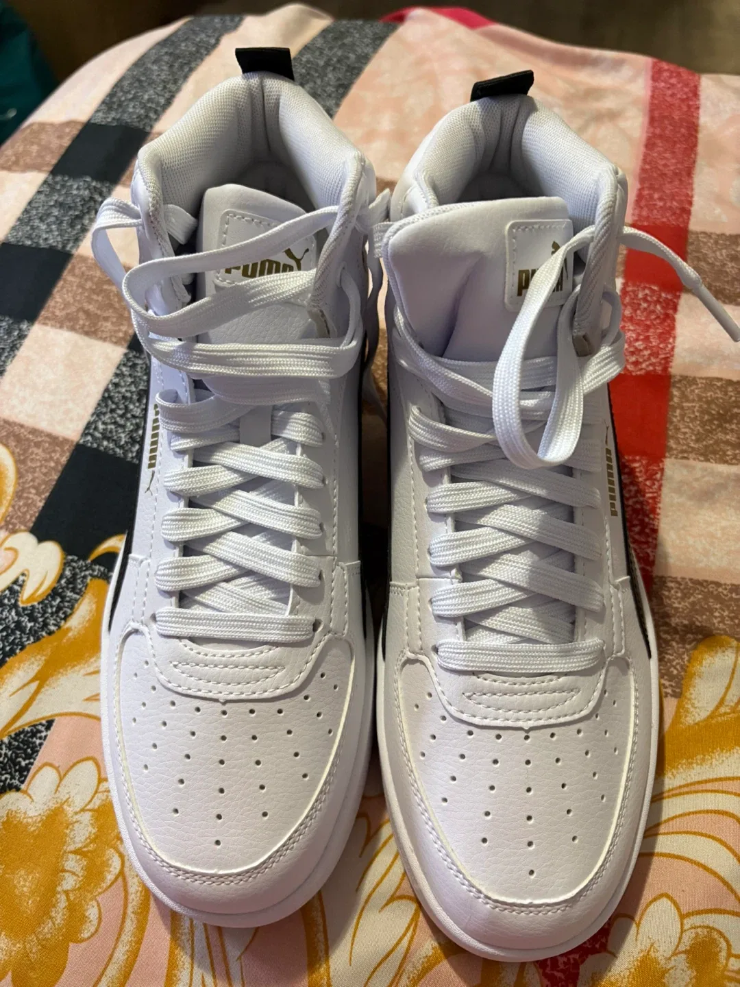 Puma Rebound Joy High Top White Sneakers image indicator(2)