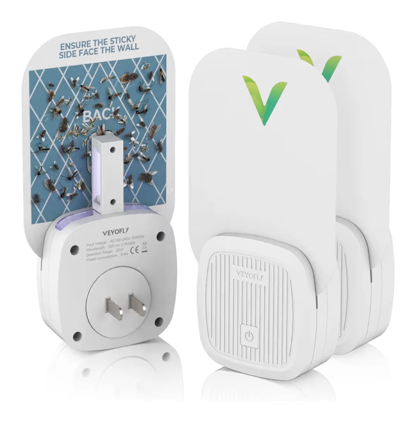 Veyofly Fly Trap Indoor - 2 Devices & 6 Refills - photo 2