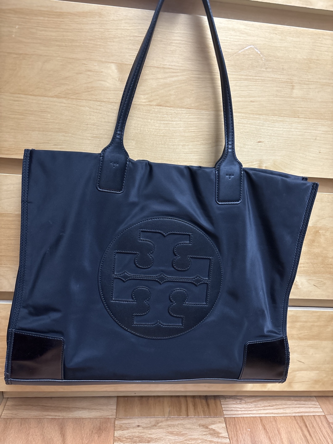 Tory Burch Black Nylon Tote Bag