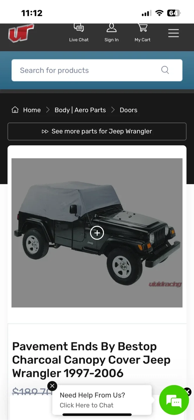 Pavement Ends Canopy Cover for Jeep Wrangler image indicator(2)