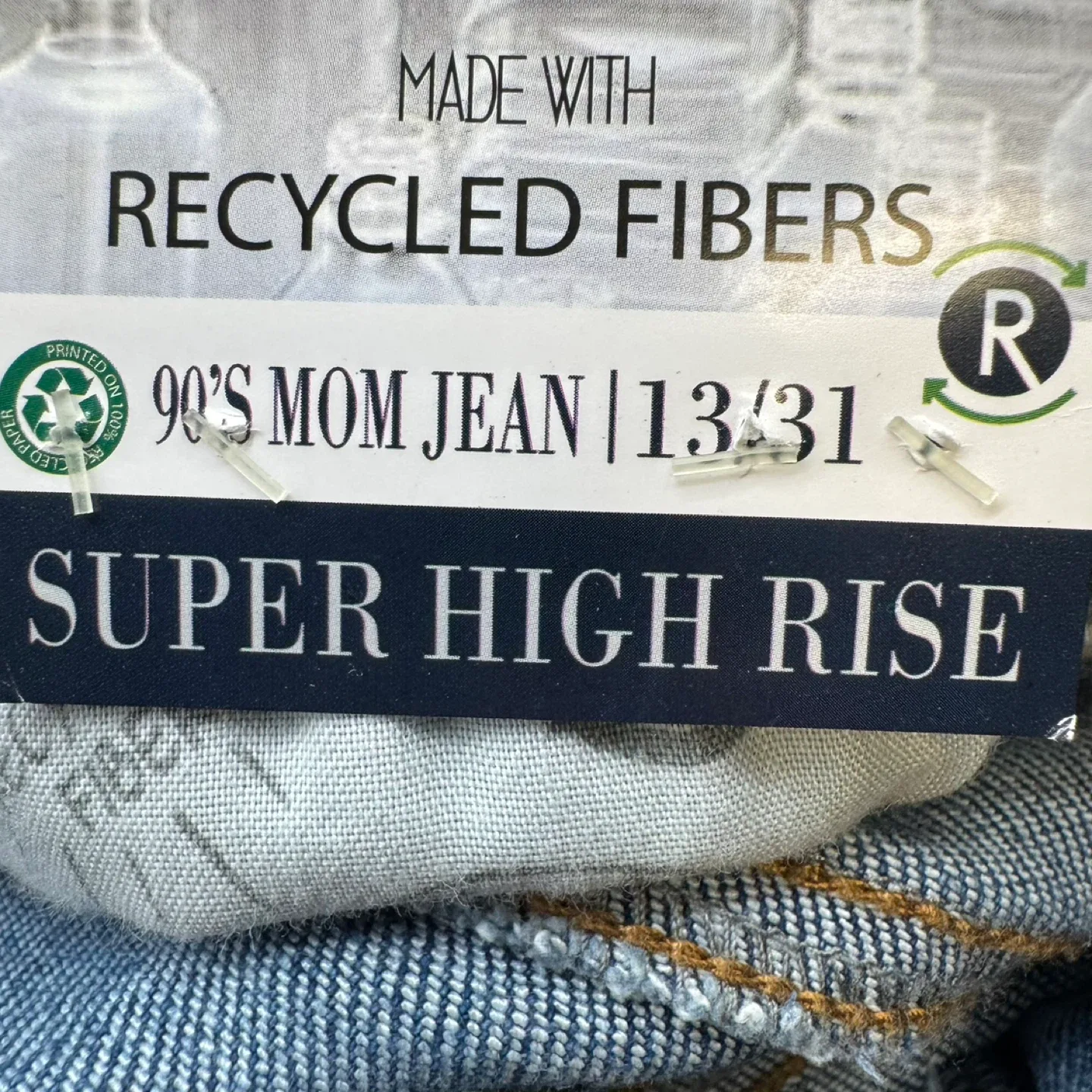 Women's 90's Mom Jean Super High Rise - Size US 13 image indicator(10)