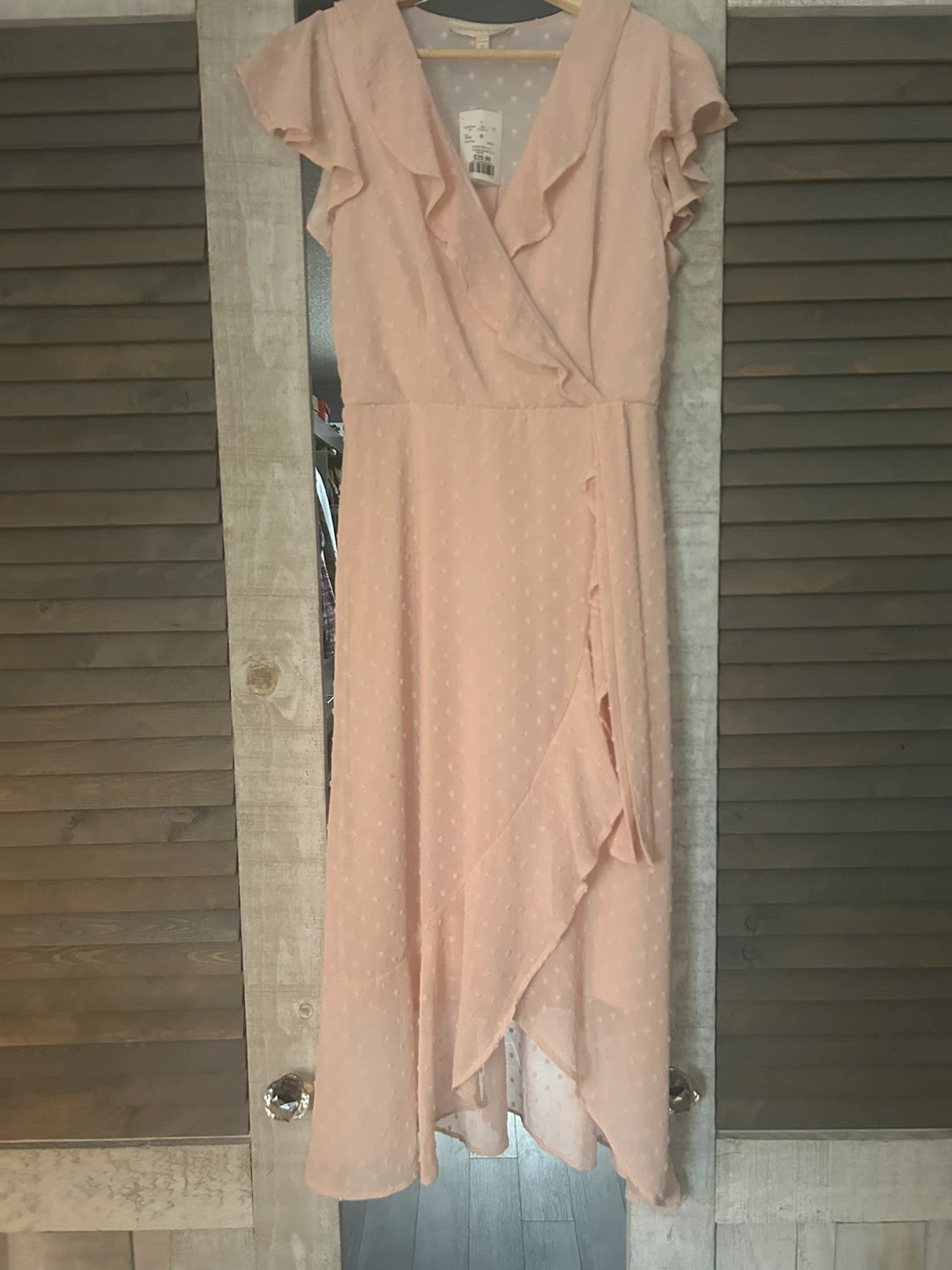 Pink Ruffle Dress - Size M