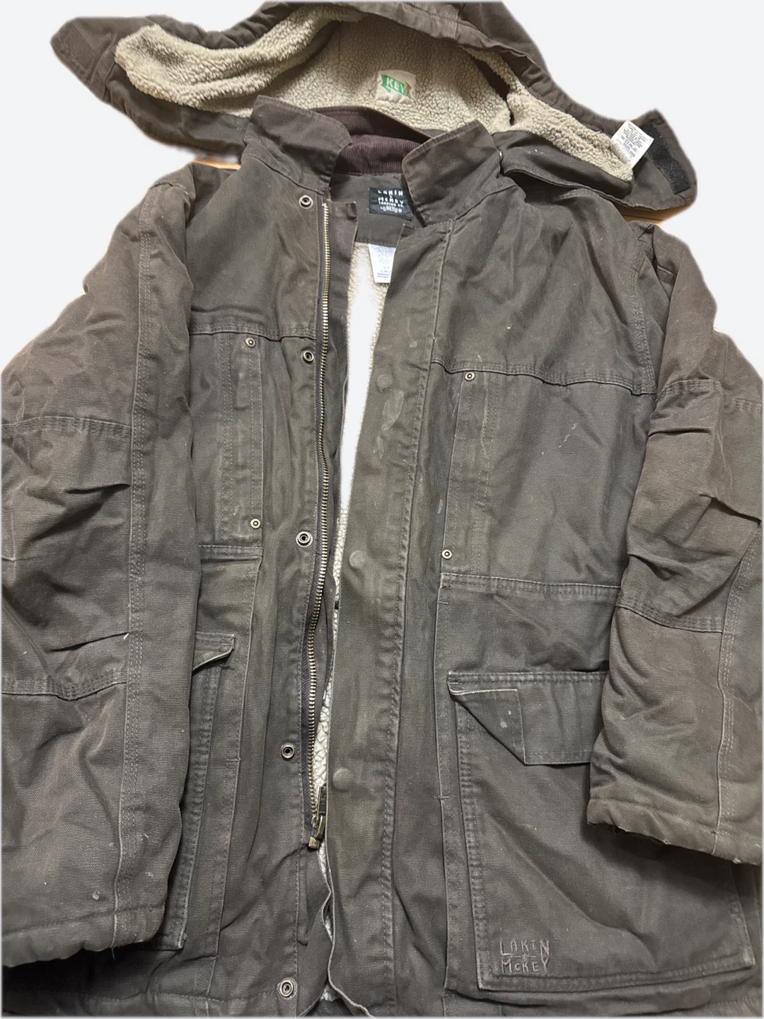 Lakin Mckey Trading Co. Brown Hooded Jacket