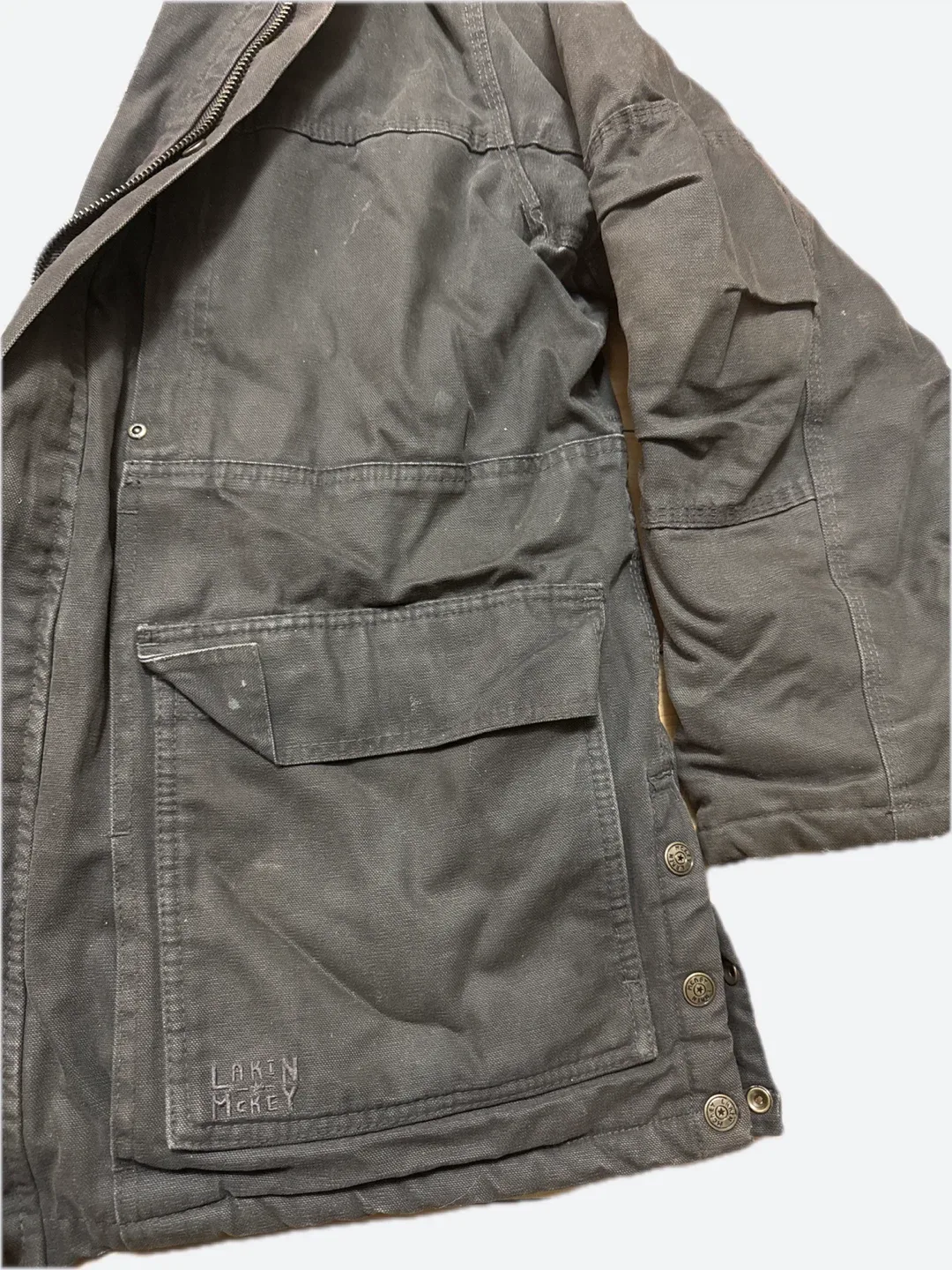 Lakin Mckey Trading Co. Brown Hooded Jacket image indicator(3)