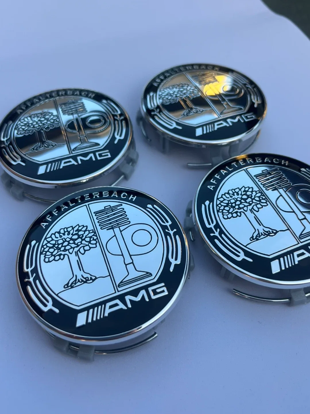 75mm Mercedes-AMG Wheel Center Caps - Set of 4 thumbnail