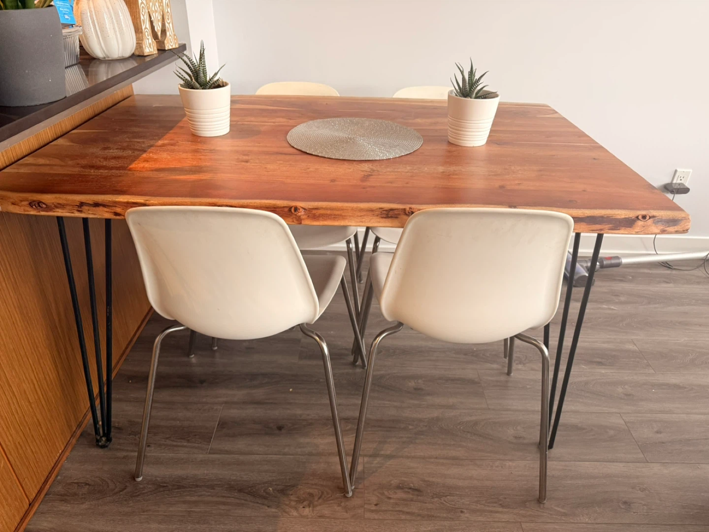 Live edge dining table
