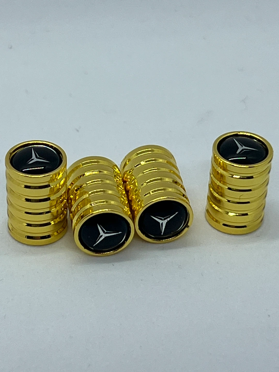 Mercedes-Benz Gold Tire Valve Stem Caps - Set of 4 - photo 2