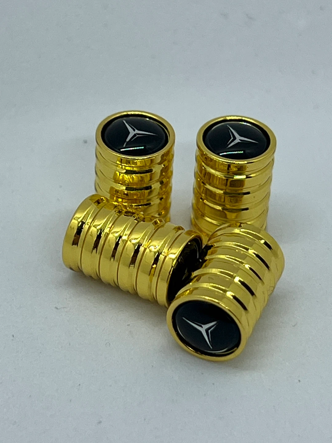 Mercedes-Benz Gold Tire Valve Stem Caps - Set of 4 - photo 5