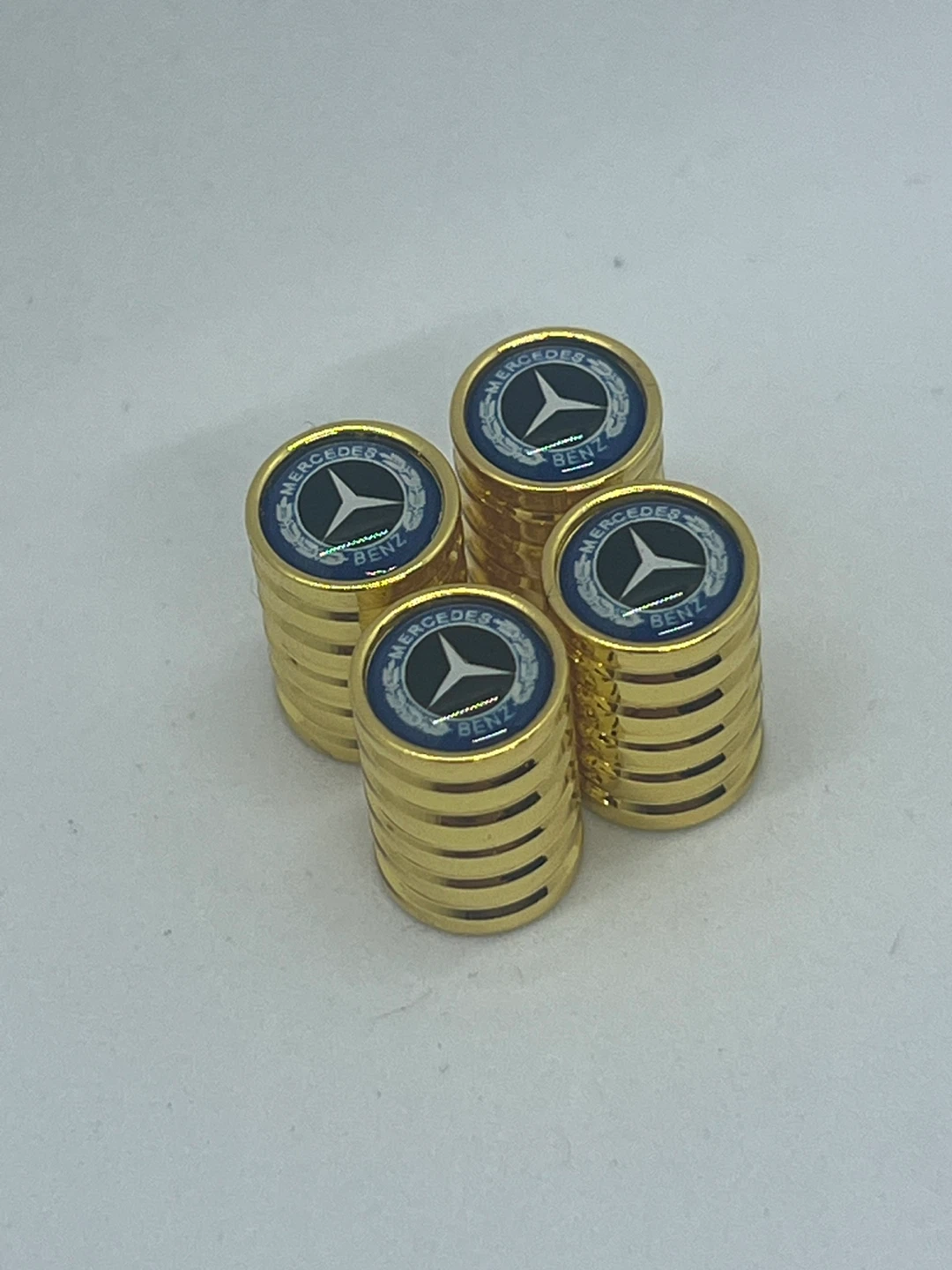 Mercedes-Benz Gold Tire Valve Stem Caps - Set of 4 - photo 5