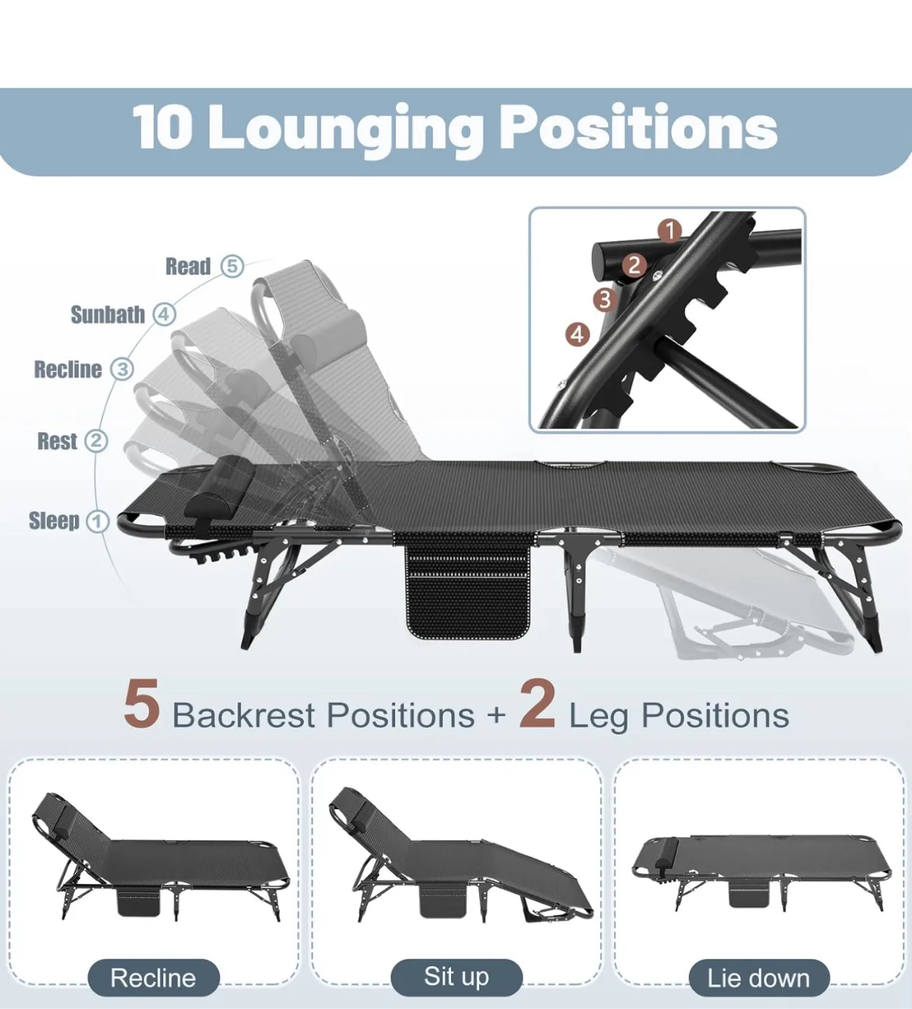 Brand New Folding Lounge Chairs – Perfect for Outdoor Relaxation image indicator(2)