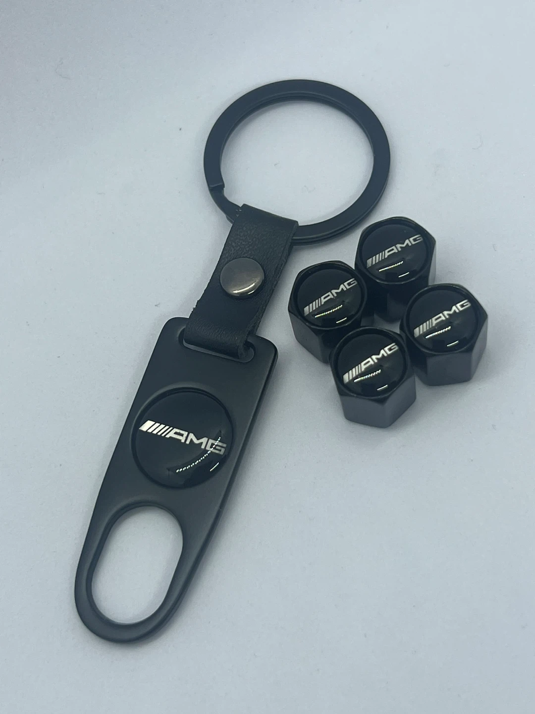 AMG Tire Valve Stem Caps + Keychain - photo 2