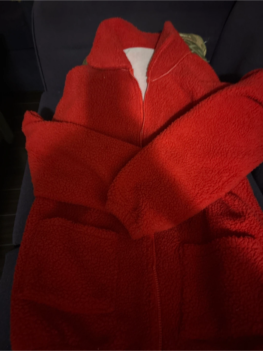 Red Fleece Jacket 🥕 - photo 2