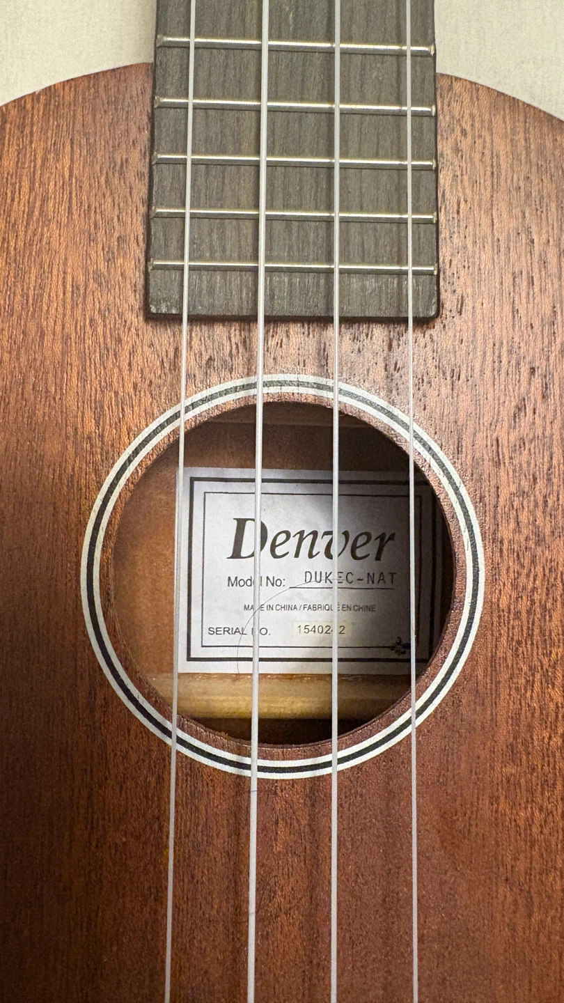 Denver DUK EC-NAT Ukulele with Aquila Strings - photo 5