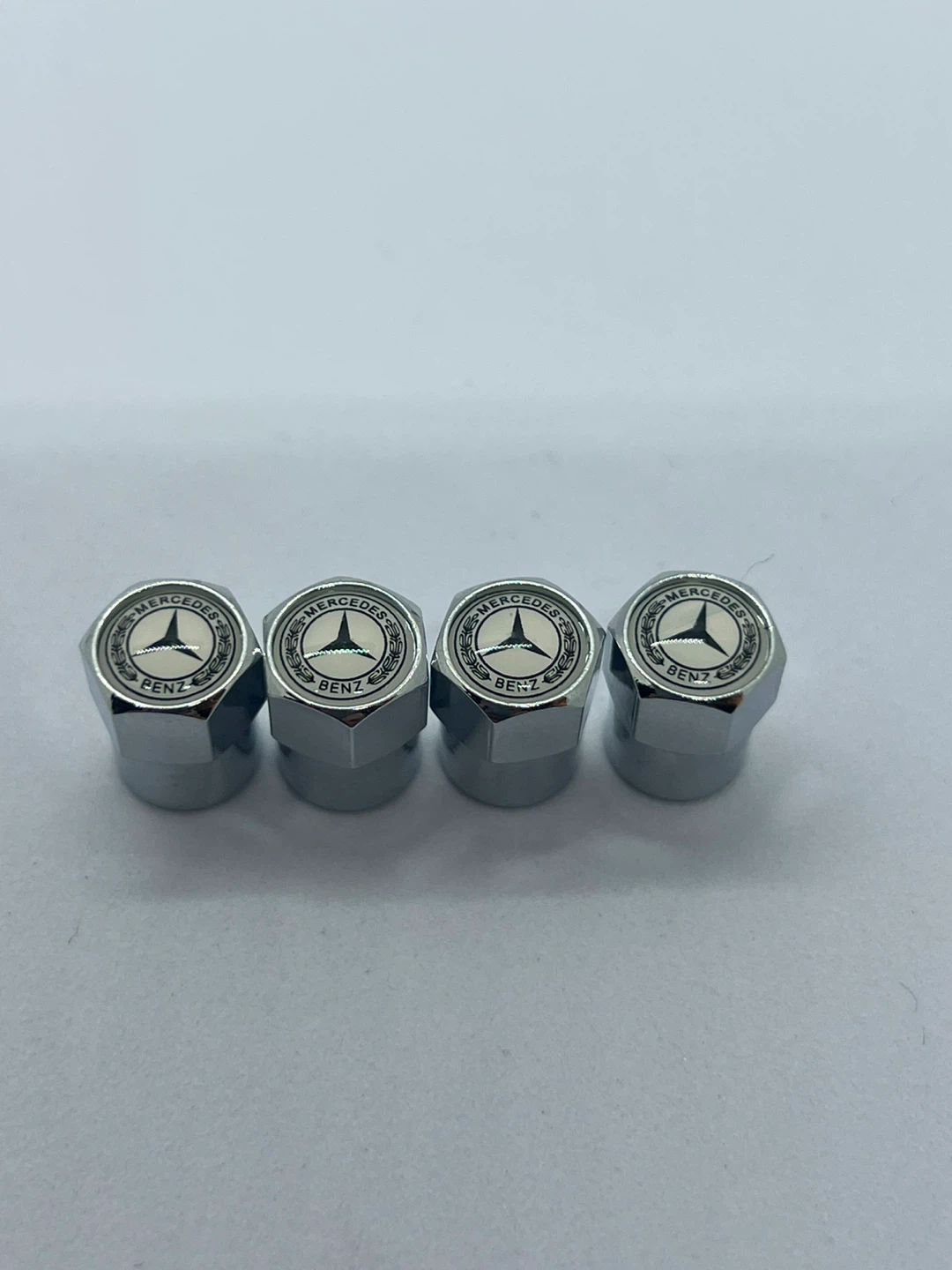 Mercedes-Benz silver Tire Valve Stem Caps (Set of 4) - photo 4