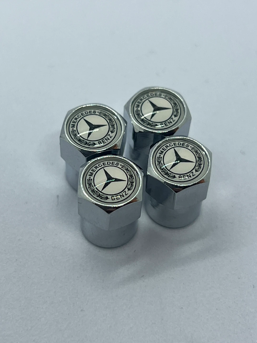 Mercedes-Benz silver Tire Valve Stem Caps (Set of 4) - photo 3