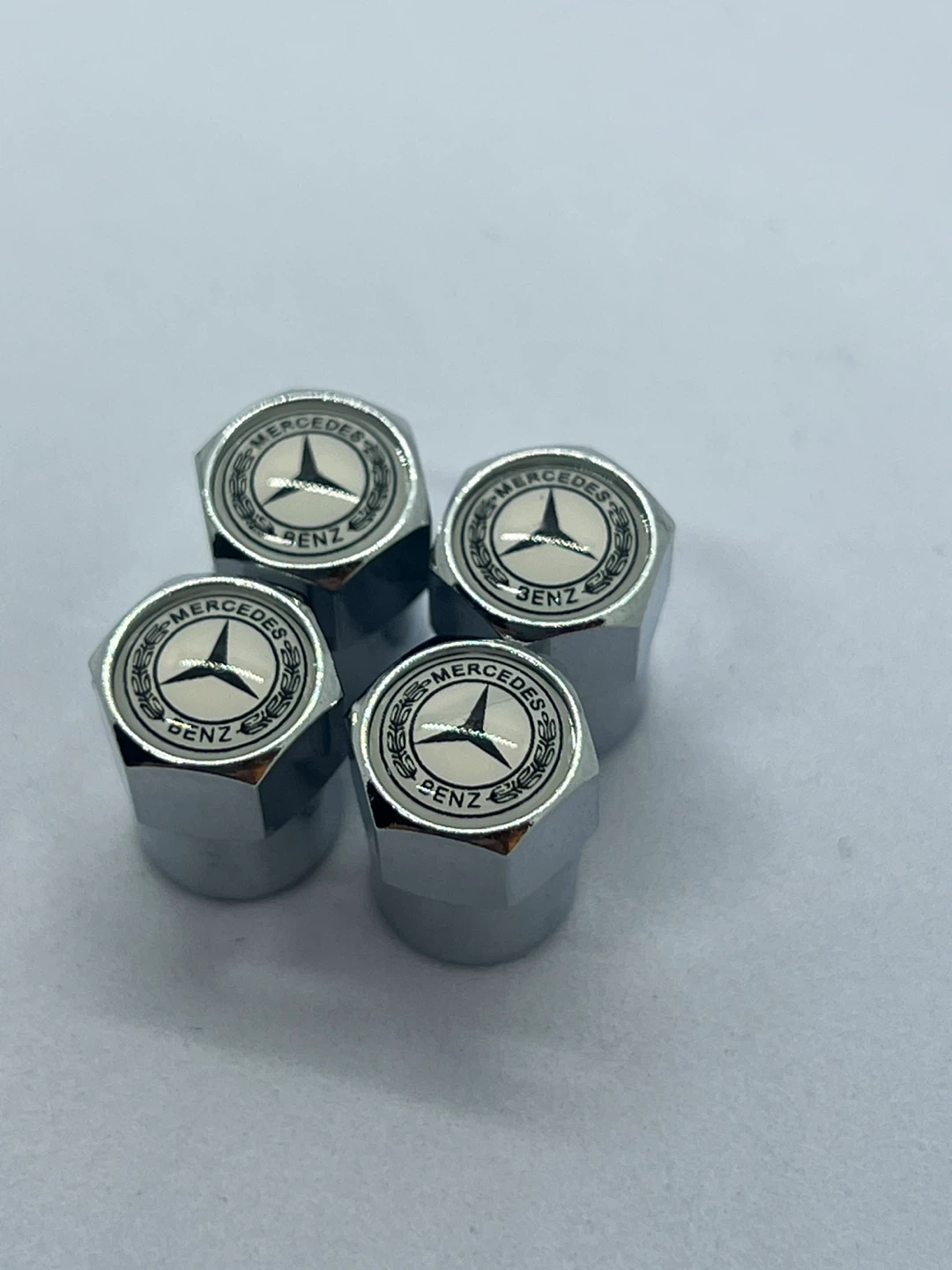 Mercedes-Benz silver Tire Valve Stem Caps (Set of 4) - photo 2