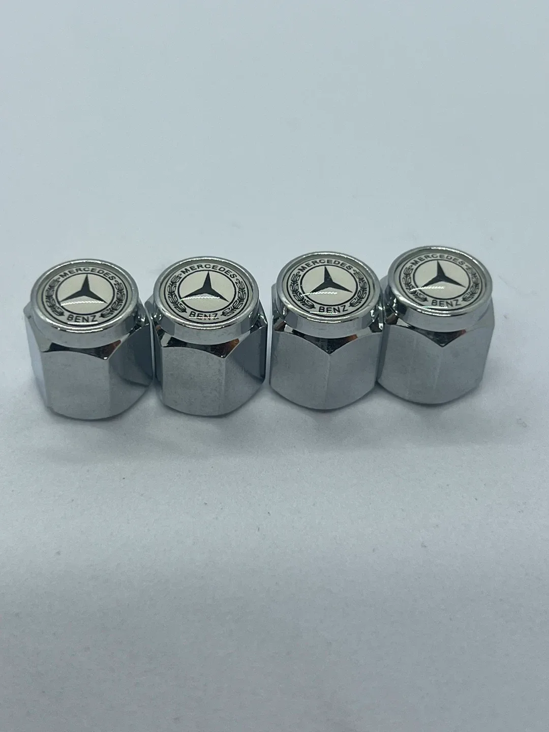 Mercedes-Benz silver Tire Valve Stem Caps (Set of 4) thumbnail
