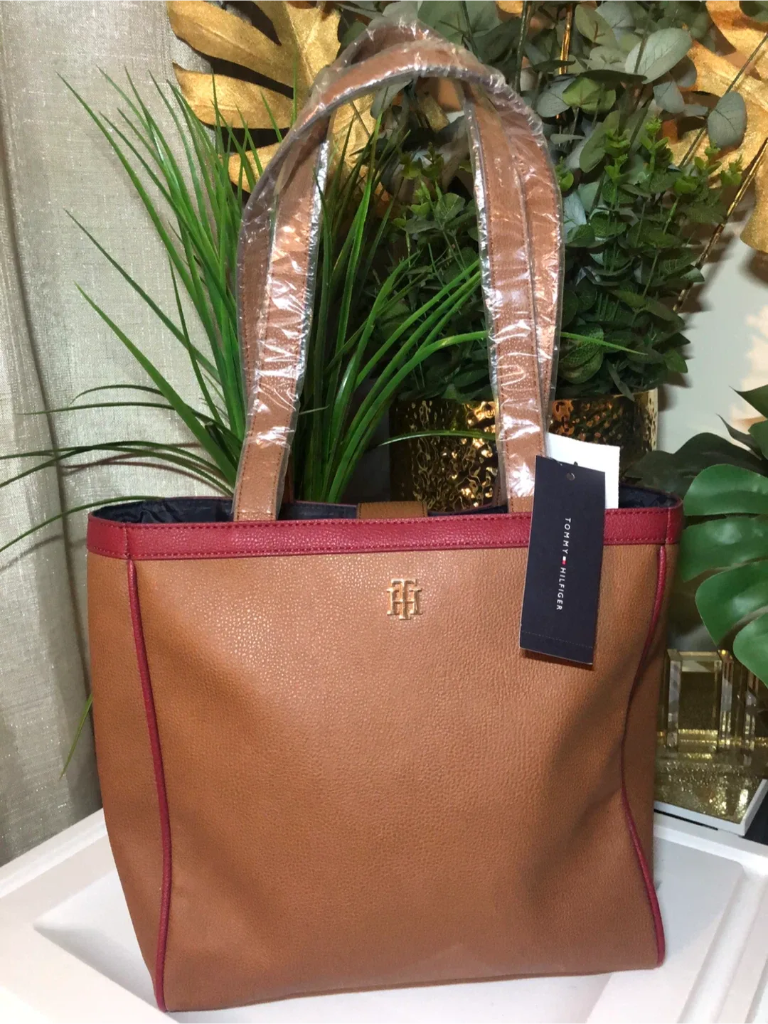 Tommy Hilfiger Brown Tote Bag - New with Tags! image indicator(4)