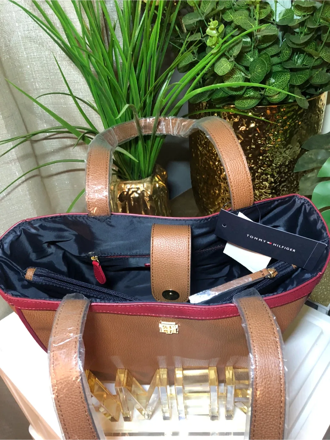Tommy Hilfiger Brown Tote Bag - New with Tags! image indicator(3)