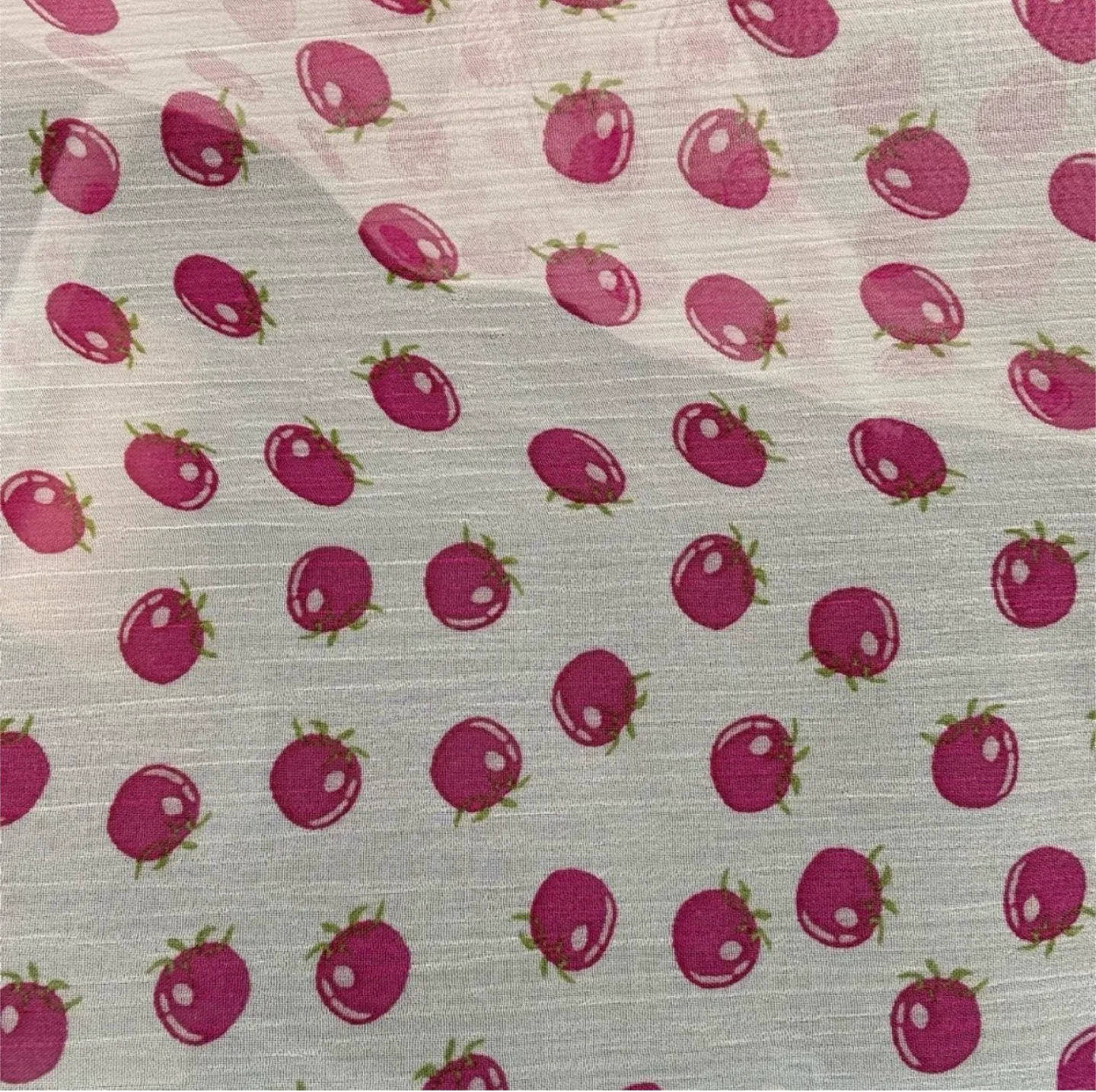 Pink Strawberry Patterned Scarf image indicator(3)