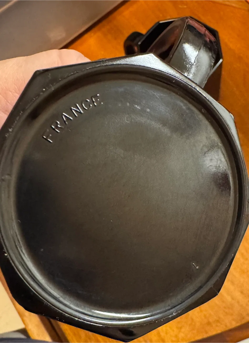 Vintage glass coffee mugs octogonal design image indicator(2)