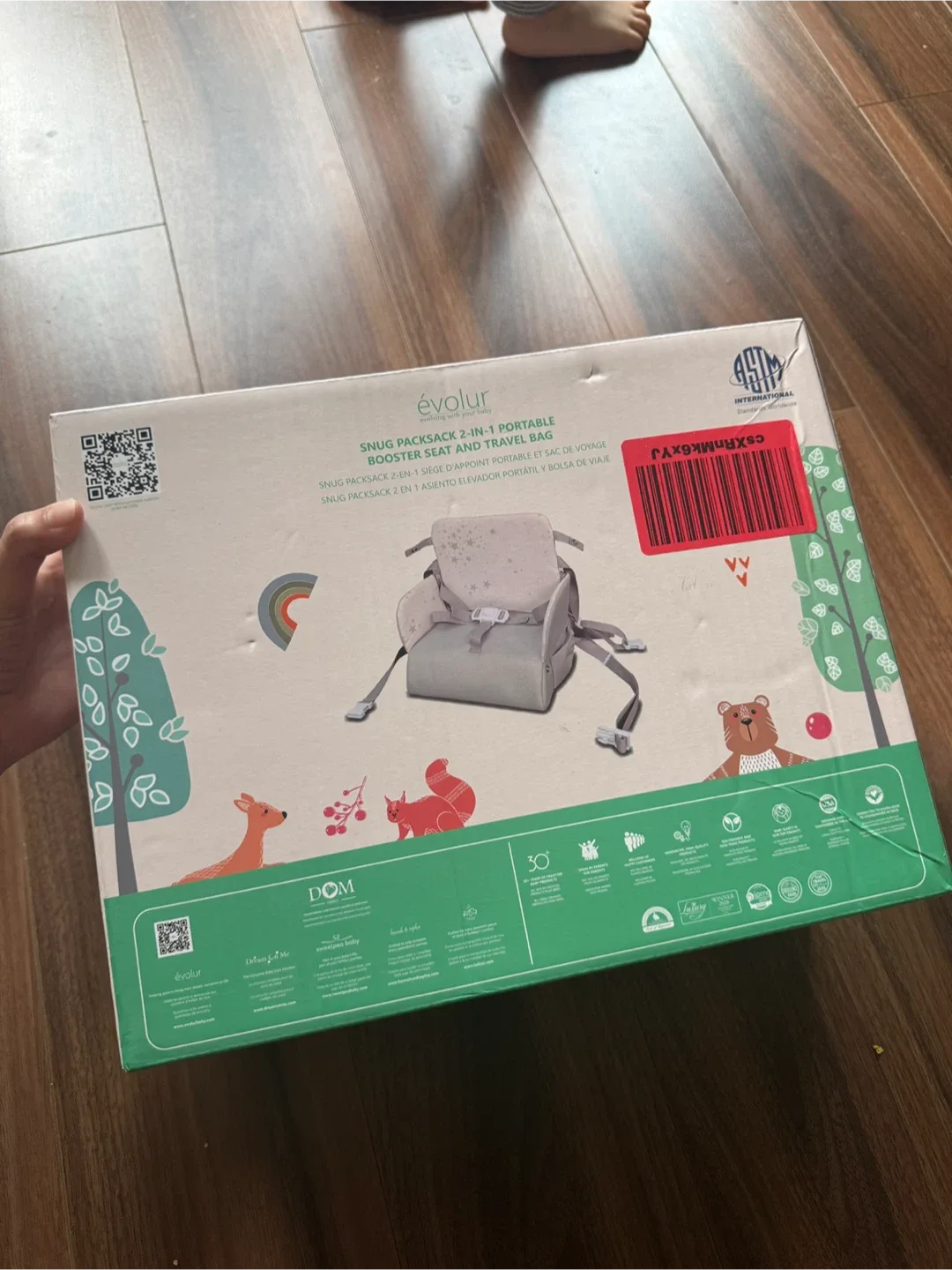 Evolur Snug Packsack Booster Seat & Travel Bag - NEW! image indicator(2)