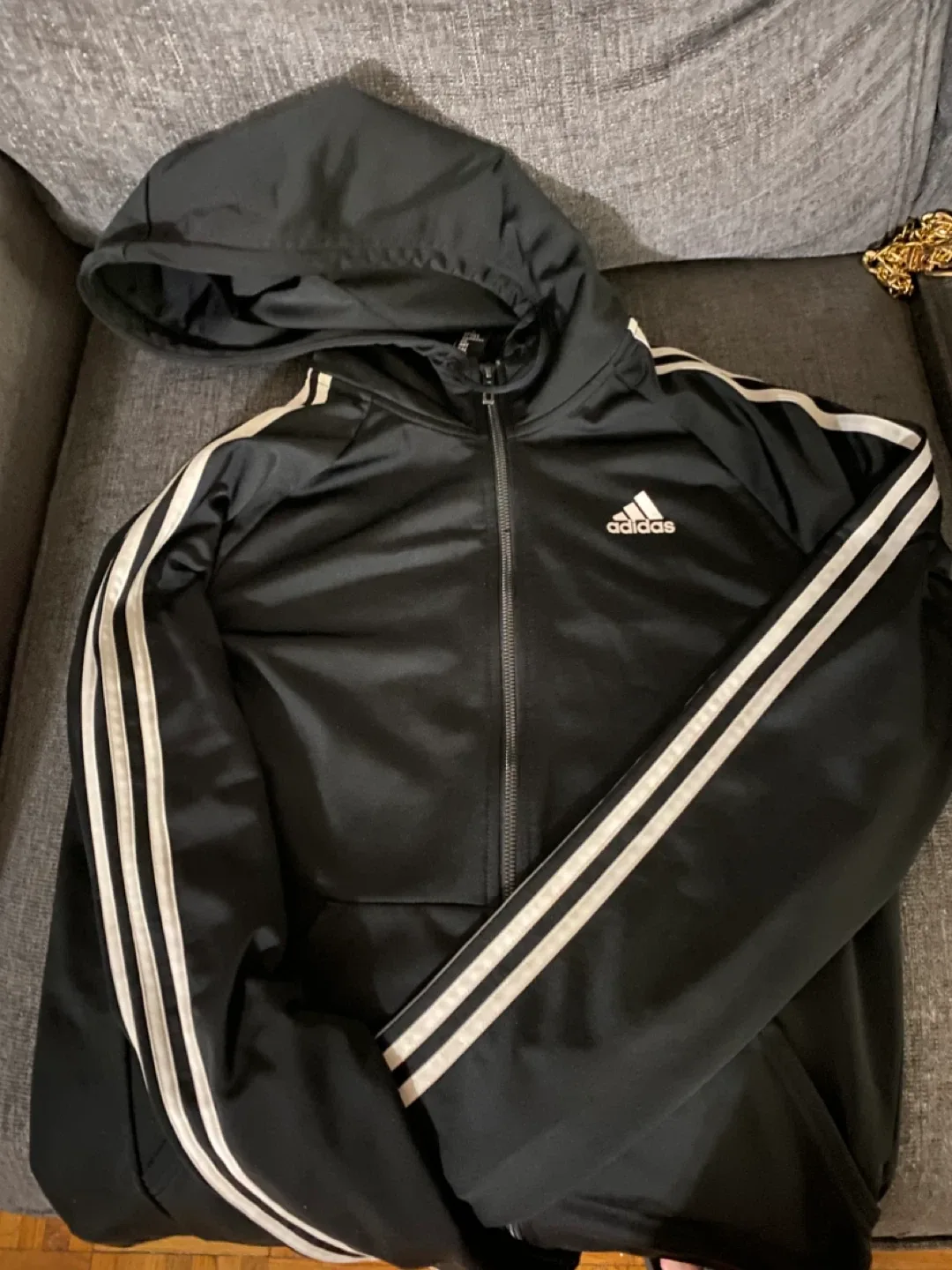 Adidas Black Track Jacket thumbnail