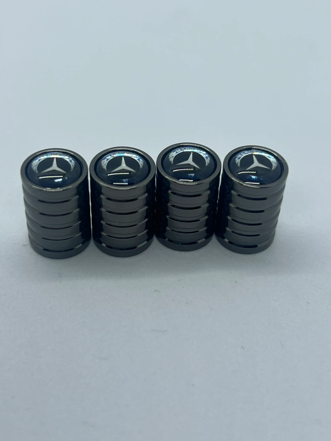 Mercedes-Benz Dark Grey Tire Valve Stem Caps - Set of 4 - photo 2