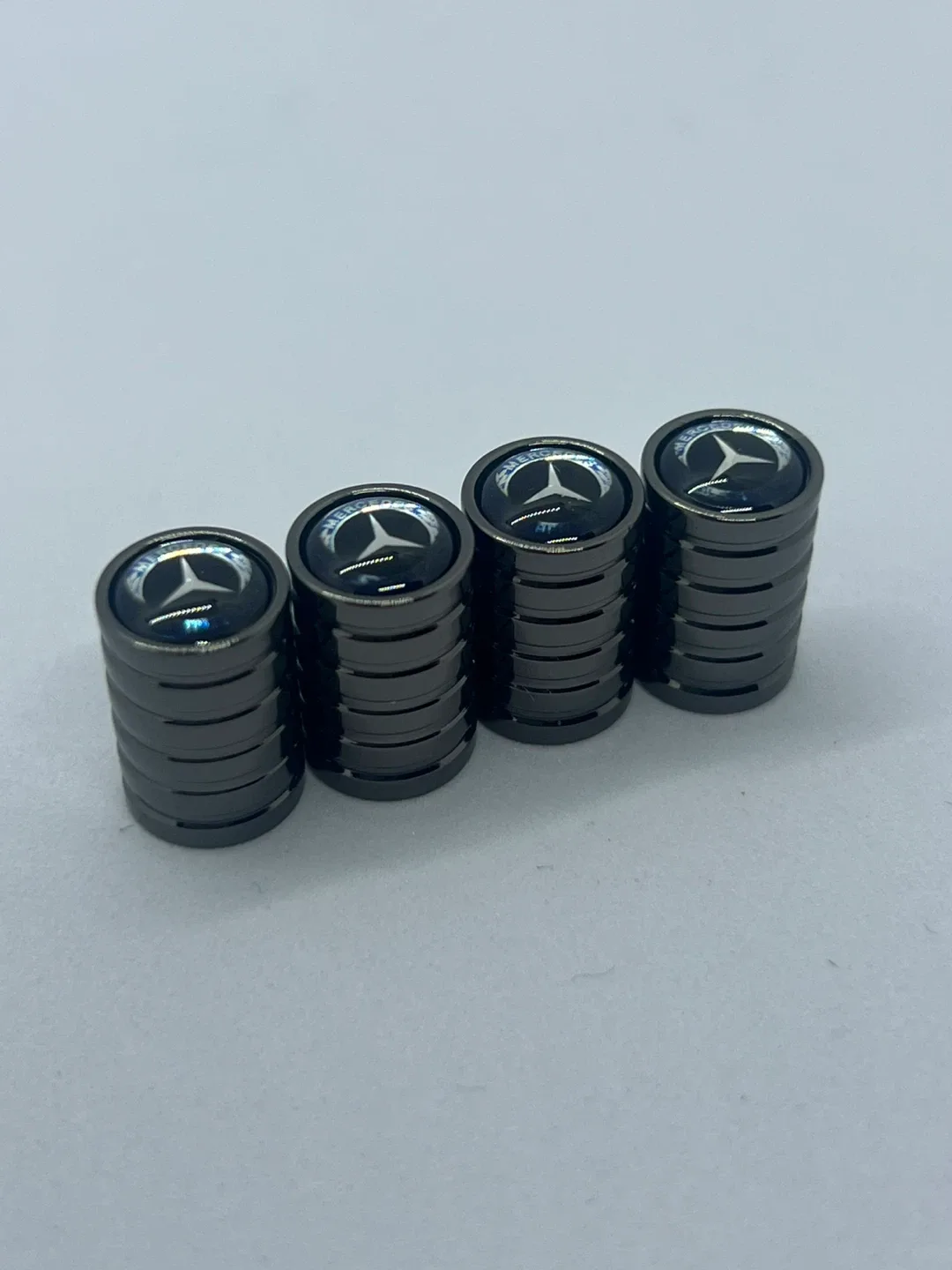 Mercedes-Benz Dark Grey Tire Valve Stem Caps - Set of 4 thumbnail