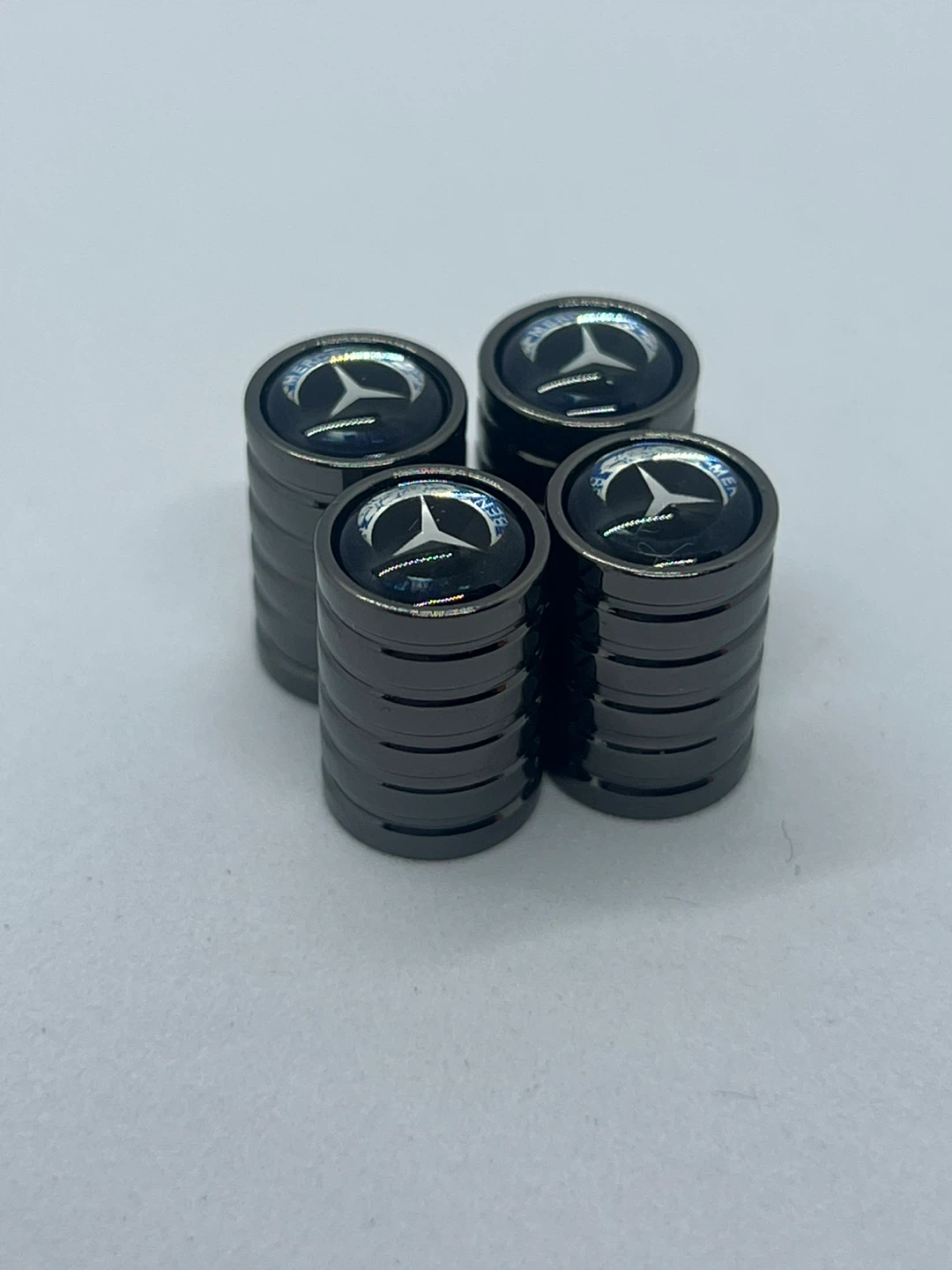 Mercedes-Benz Dark Grey Tire Valve Stem Caps - Set of 4 - photo 5