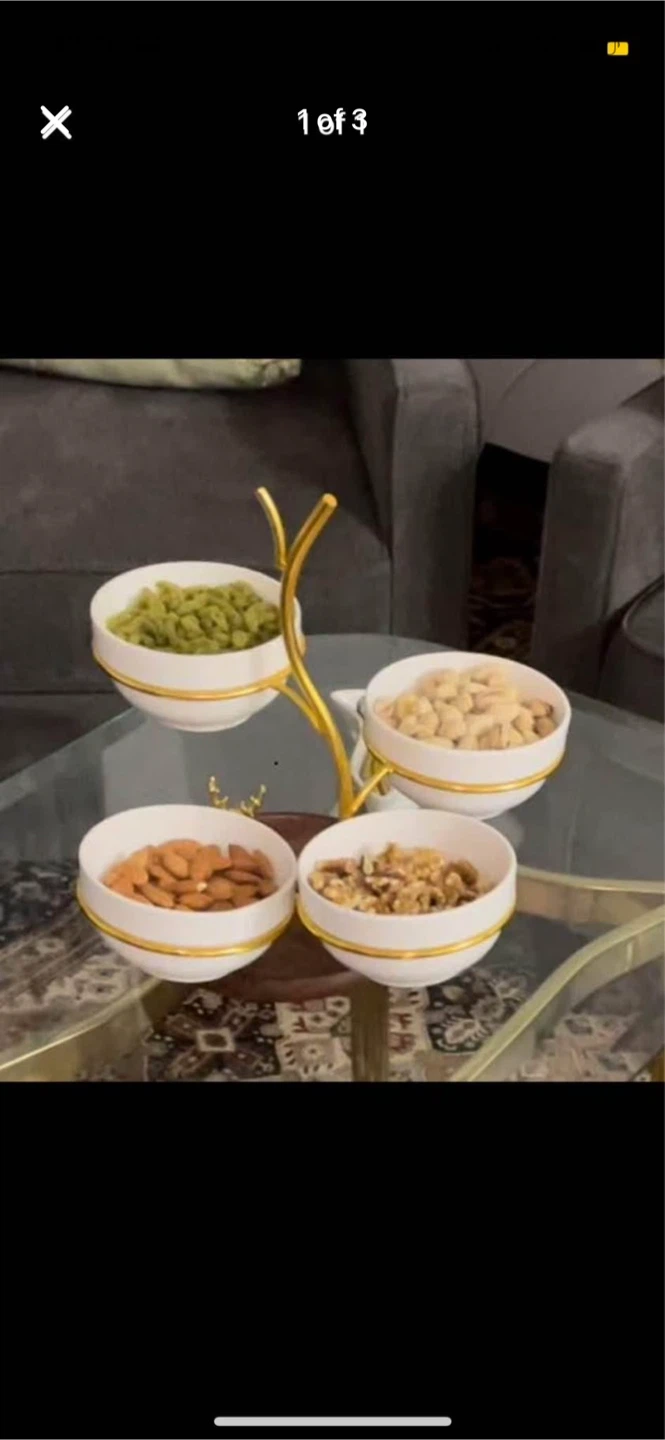 4-Tier Serving Stand with Bowls - photo 3
