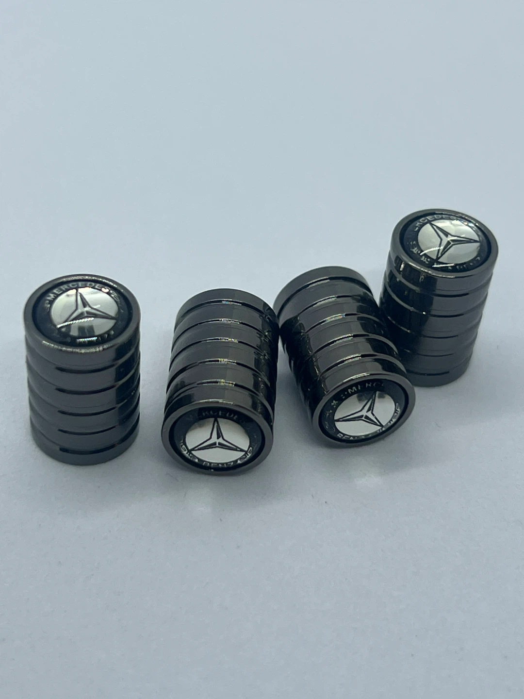Mercedes-Benz dark grey Tire Valve Stem Caps - Set of 4 - photo 3