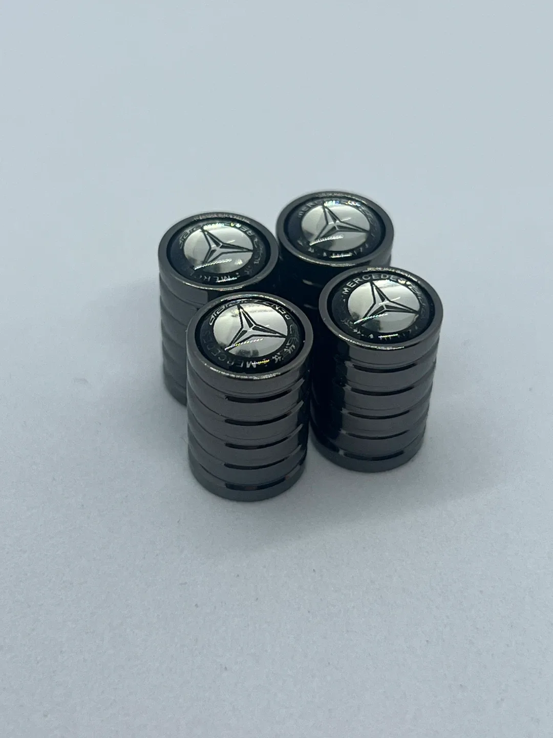 Mercedes-Benz dark grey Tire Valve Stem Caps - Set of 4 thumbnail