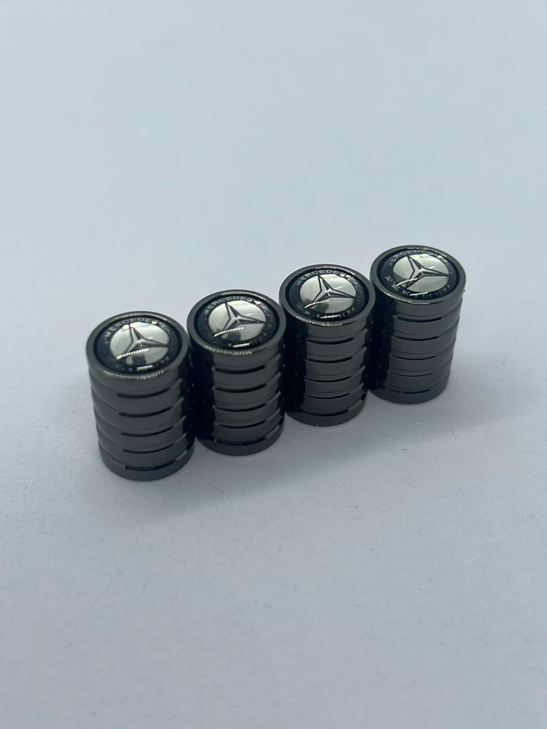 Mercedes-Benz dark grey Tire Valve Stem Caps - Set of 4 - photo 5