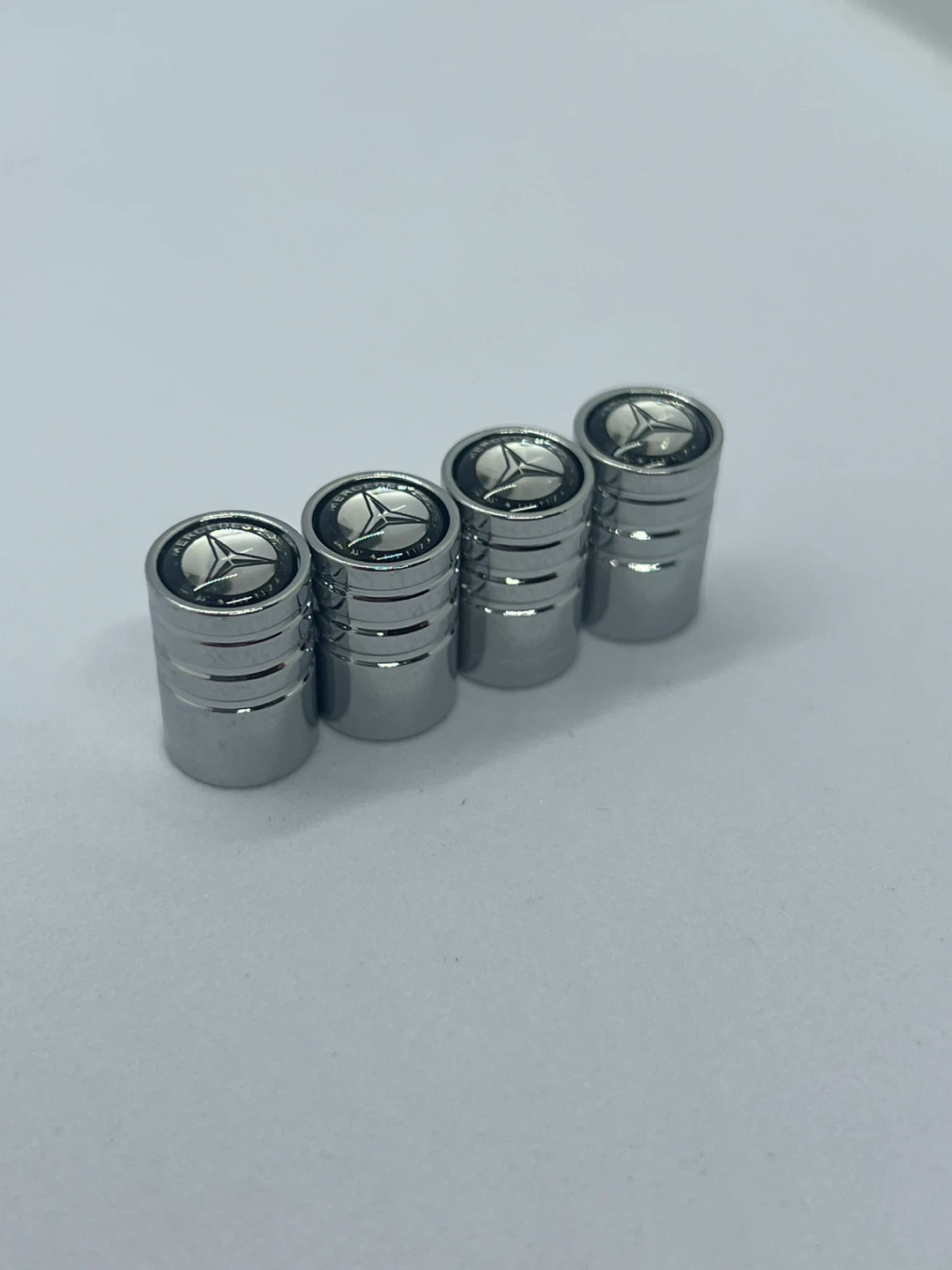 Mercedes-Benz Tire Valve Stem Caps - Silver