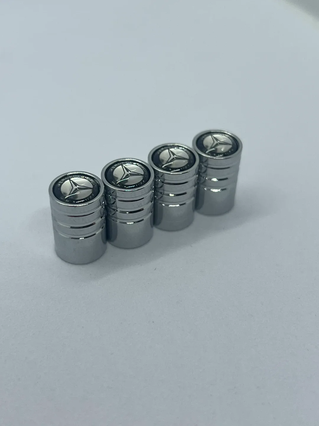 Mercedes-Benz Tire Valve Stem Caps - Silver thumbnail