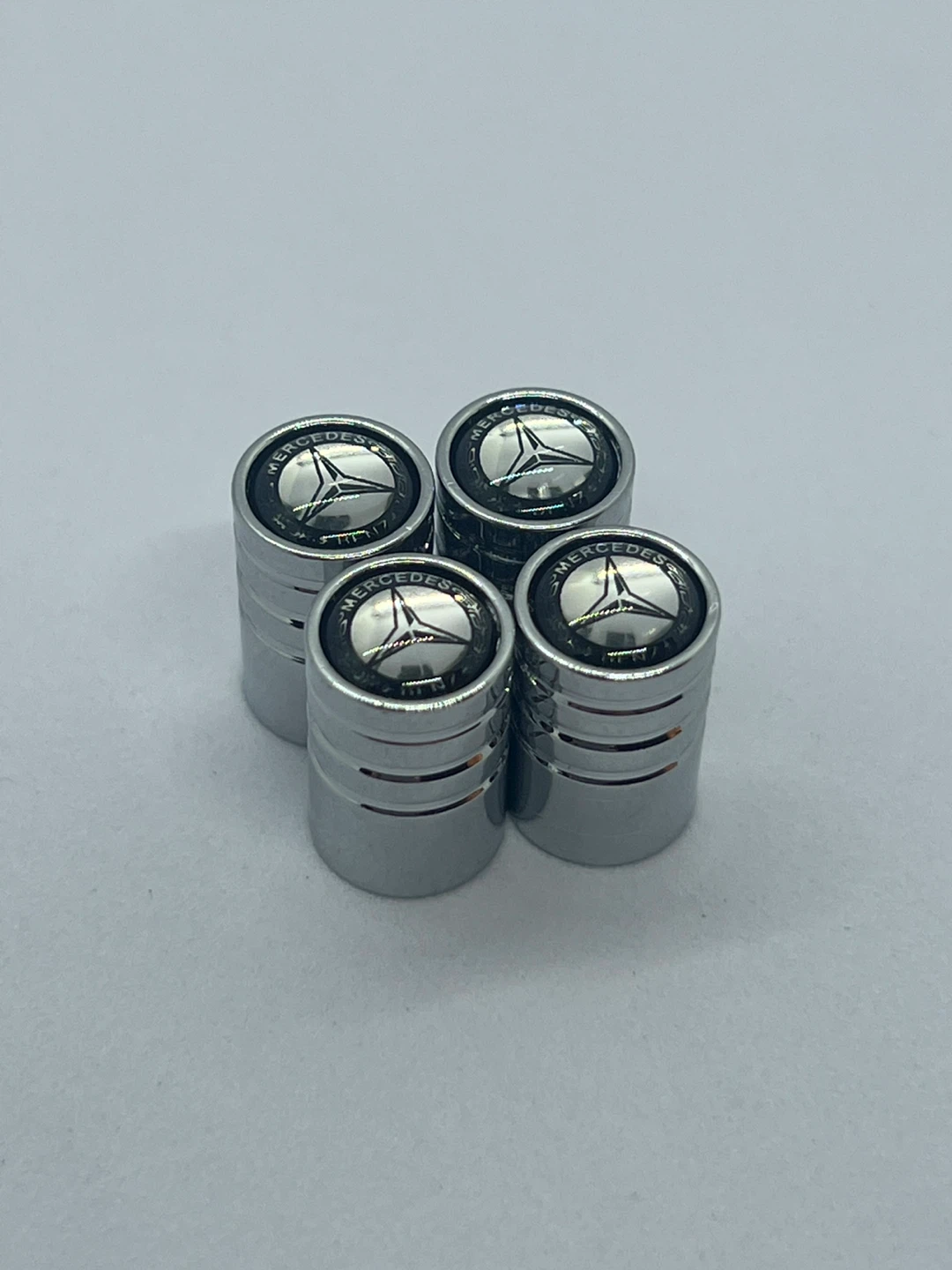 Mercedes-Benz Tire Valve Stem Caps - Silver - photo 3