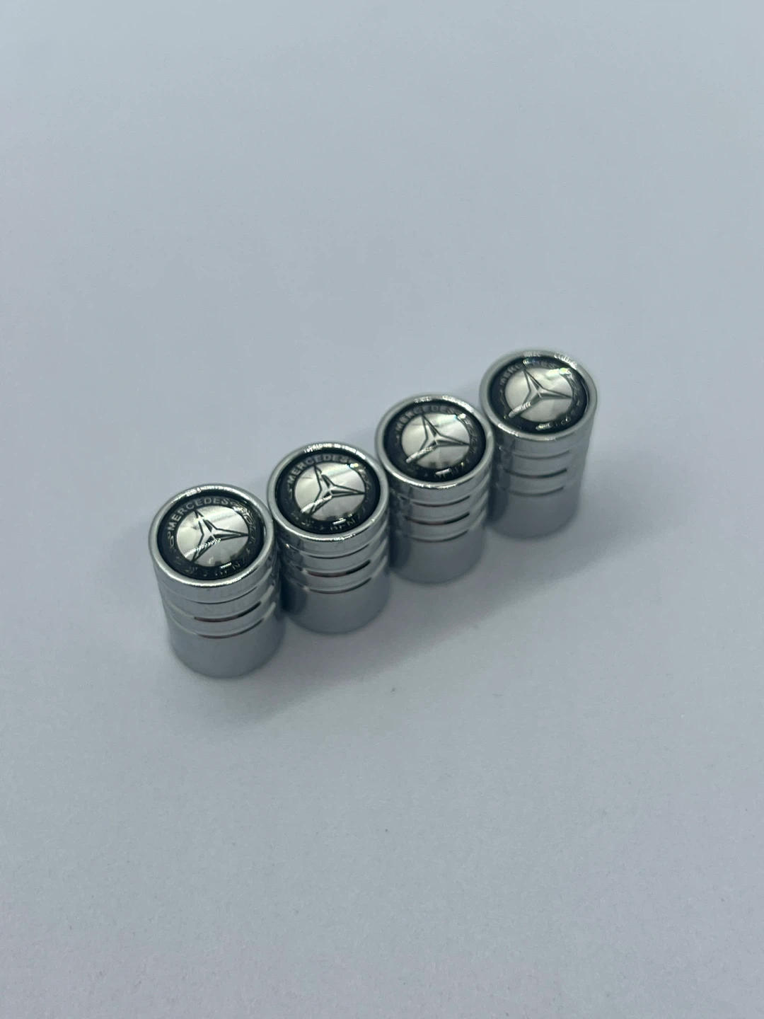 Mercedes-Benz Tire Valve Stem Caps - Silver - photo 4