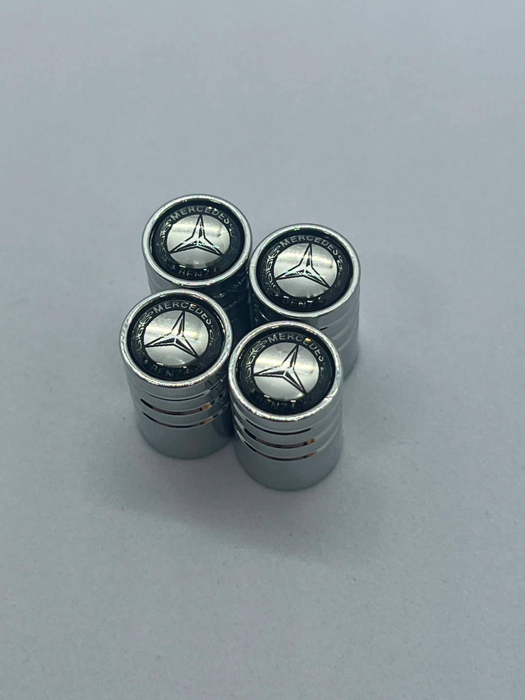 Mercedes-Benz Tire Valve Stem Caps - Silver - photo 2