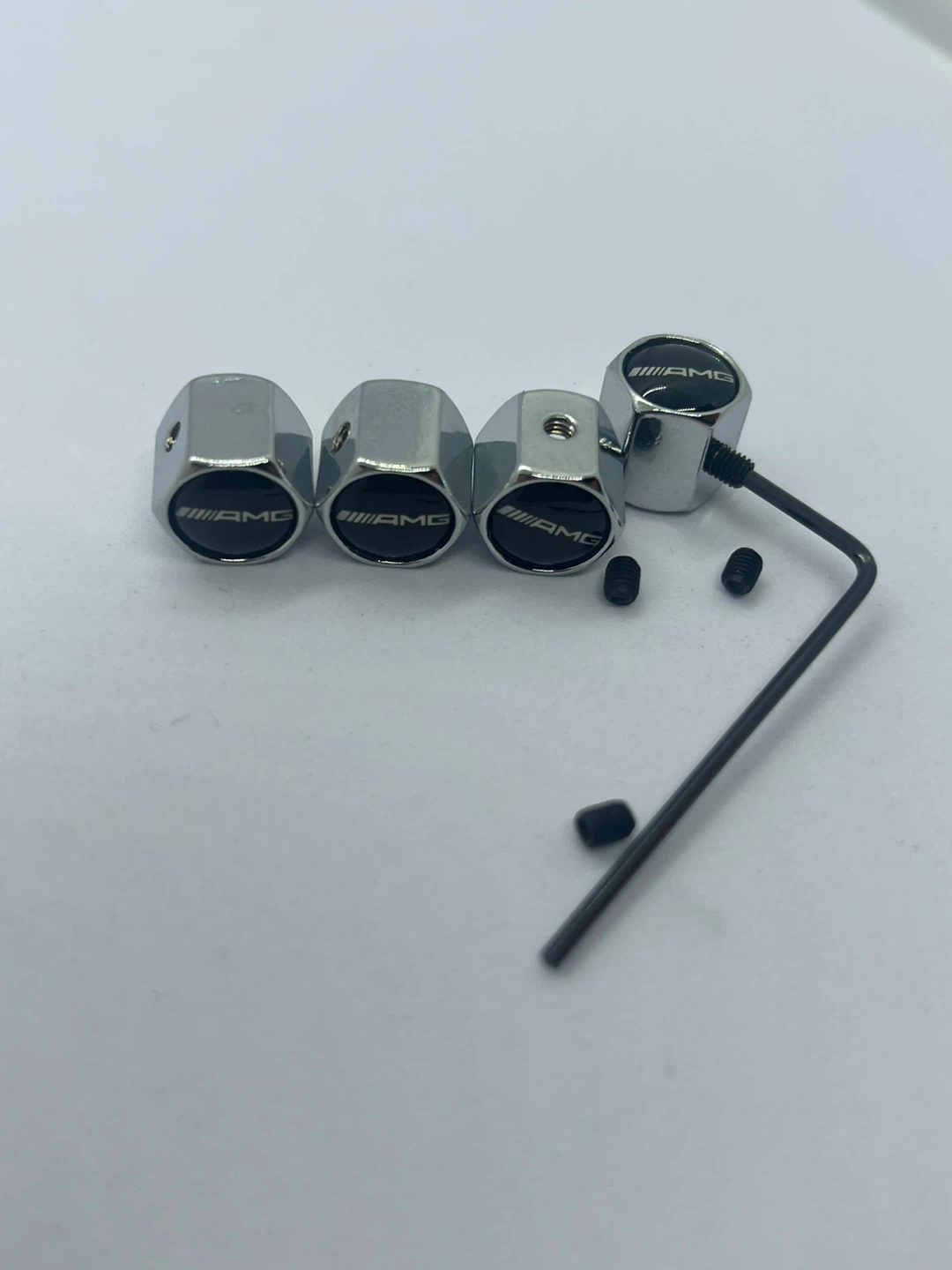 Mercedes-AMG Antitheft Tire Valve Stem Caps - Set of 4 - photo 3