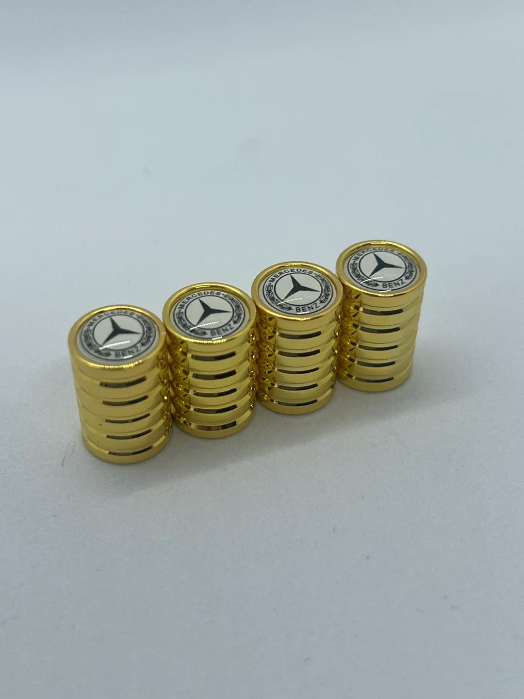 Mercedes Benz Tire Valve Stem Caps - Gold thumbnail